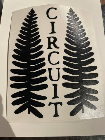 Circuit Fern Die-Cut Sticker